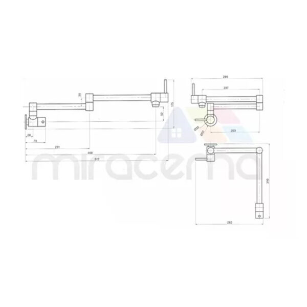 Griferia Cocina Peirano Marbella Black Retractil Para Ollas Acabado Mate Color Negro - Imagen 2