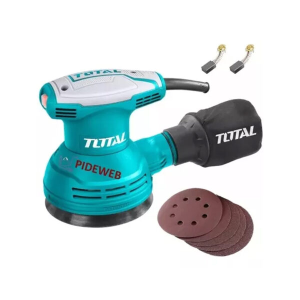 Lijadora roto orbital Total 320w 125mm + Lijas Tf2031256 Color Turquesa Frecuencia 50 Hz/60 Hz - Imagen 4