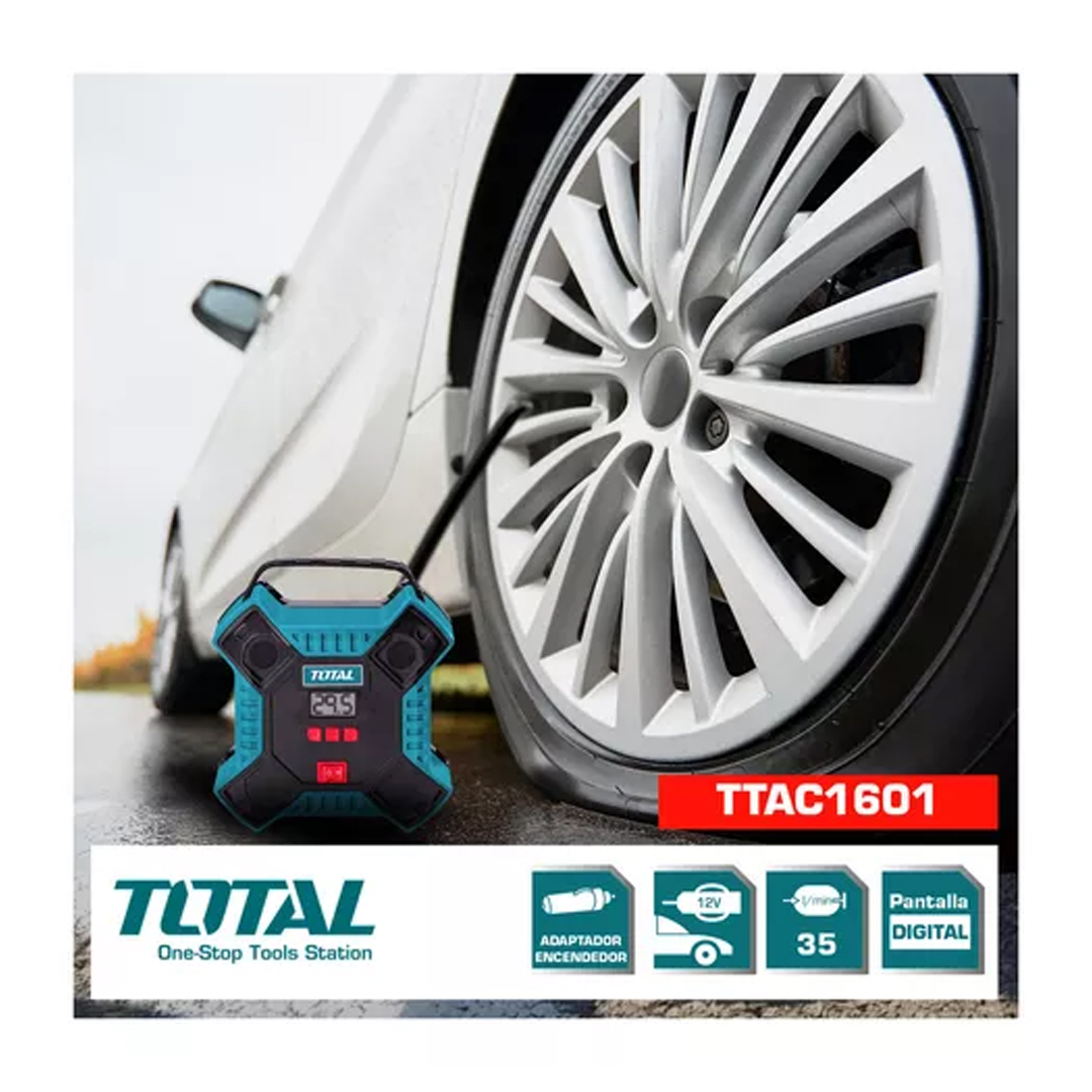Mini Compresor para auto Inflador 12v Aire Portatil Total 160psi + Acc - Imagen 5