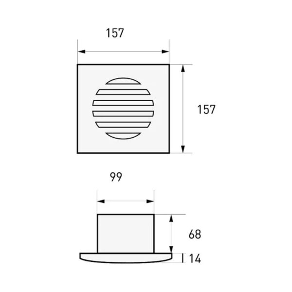Extractor De Aire Aspirador Baño Tst 4 Pulgadas Cp4 Blanco - Imagen 5