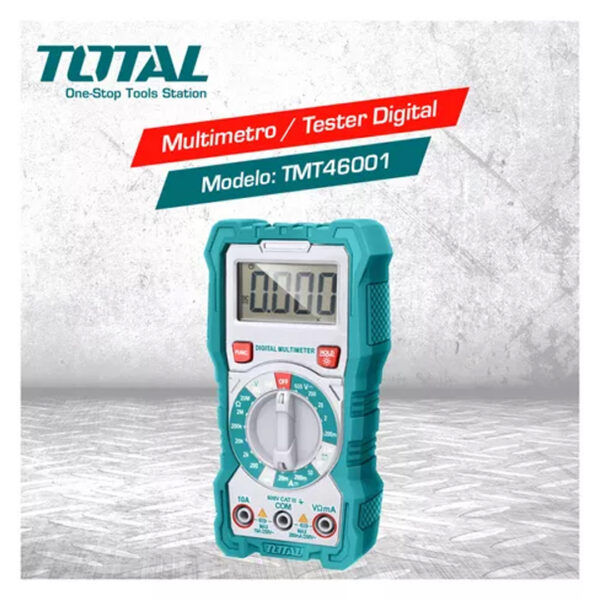 Tester Multimetro Digital Profesional Industrial Total 46001 - Imagen 2