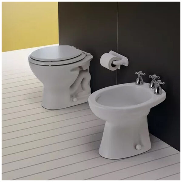 Inodoro Corto Ferrum Andina Blanco Ifa - Imagen 2