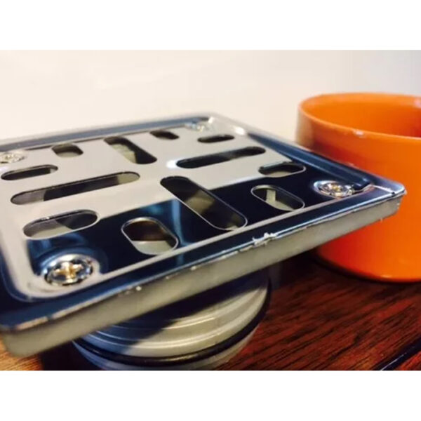 Pileta De Ducha Desague Awaduct Rejilla Acero Inox 8x8 - Imagen 2