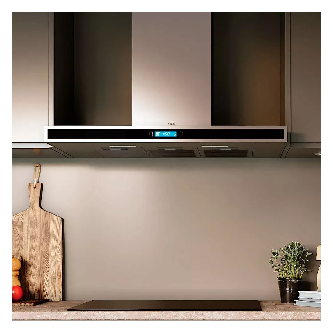 Extractor purificador de cocina TST Campana Purificadora Colhue CO-30090-740 ac. inox. de pared 900mm x 60mm x 510mm plateado 220V - Imagen 4