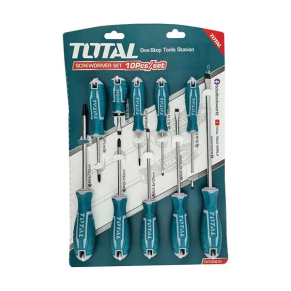 Set De 10 Destornilladores Juego Industrial Total Plano Ph - Imagen 3