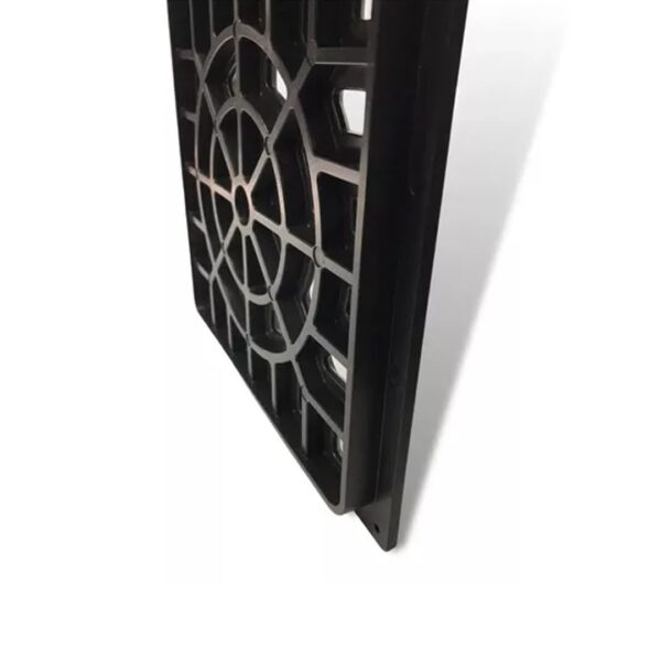 Rejilla Para Piso De Plástico Reforzada Pvc 20x20 Cm Negra - Imagen 3