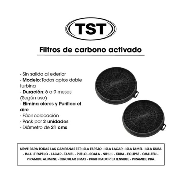 Extractor purificador de cocina TST Isla Colhue CO-30090-740 ac. inox. isla 600mm x 60mm x 600mm plateado 220V - Imagen 6