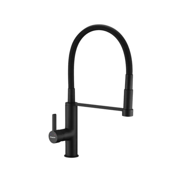 Griferia Cocina Monocomando Negro Piazza Kitchen Pro 10317ne Acabado Mate Color Negro mate