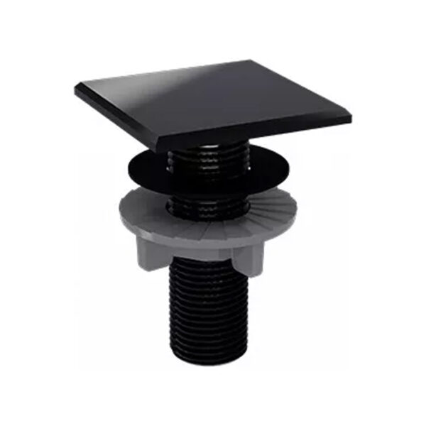 Cubre Agujero Tapa Hueco P/ Griferia Plastico Negro Black