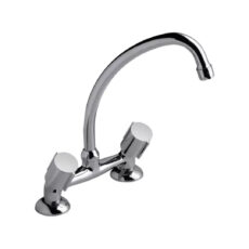 Grifo de cocina doble comando FV 17 California 0416/17 cromo acabado brillante