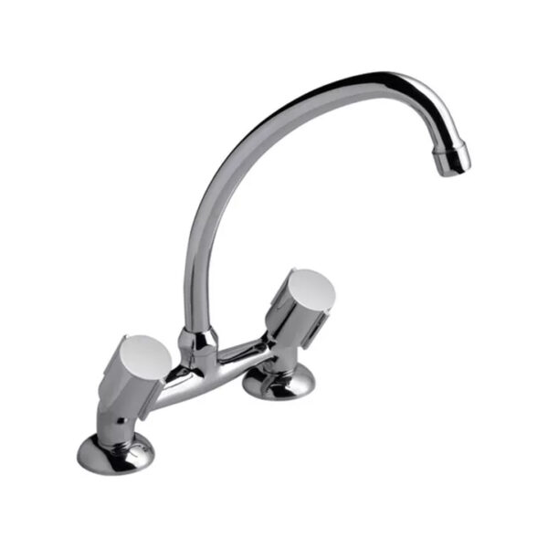 Grifo de cocina doble comando FV 17 California 0416/17 cromo acabado brillante