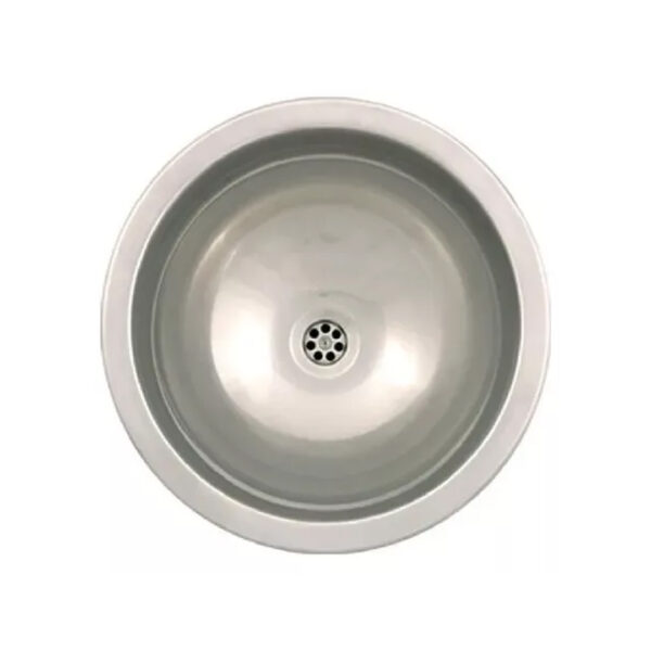 Bacha Baño Mi Pileta 452e Redonda Acero Inoxidable