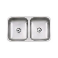 Bacha Mi Pileta 406 Bajo Mesada Doble Acero Inox Cocina Ahora 12 Y 18 Color Plateado