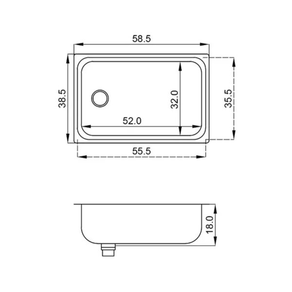 Bacha De Cocina Acero Inoxidable Encastrable 403 E Mi Pileta - Imagen 2
