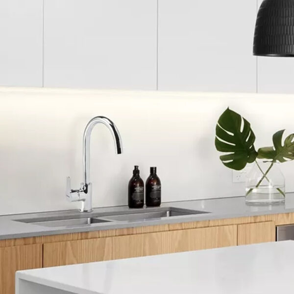 Griferia Monocomando Cocina Mesada Peirano Adra 20-162 Cromo - Imagen 3