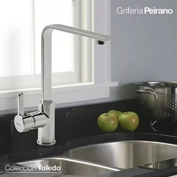 Griferia Cocina Monocomando Peirano Toledo 20-150 Color Cromo - Imagen 3