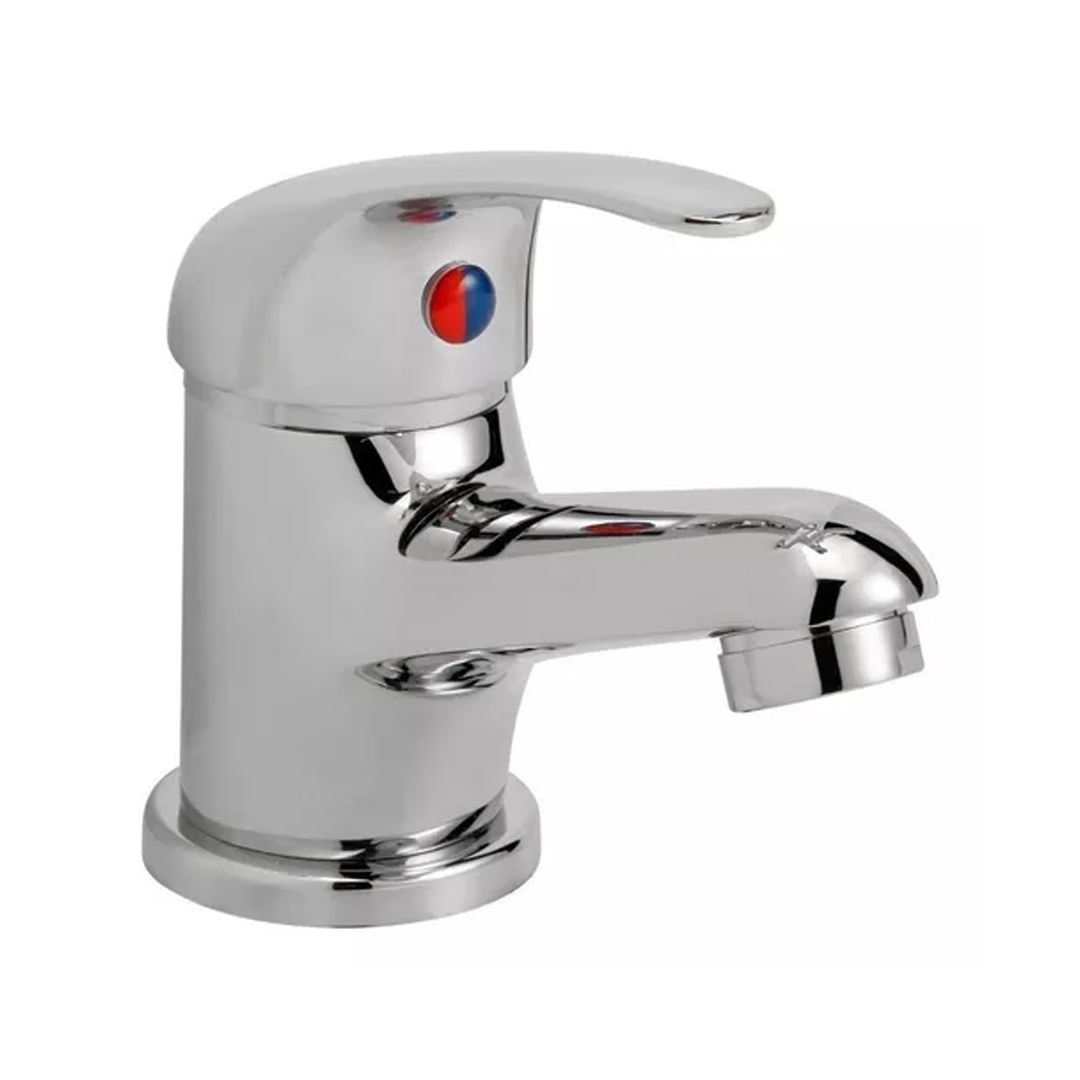 Grifería Lavatorio Peirano Baño - Monocomando Lugo Cerámico Acabado Cromado Color Plateado