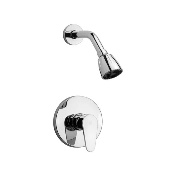 Griferia Fv Monocomando Para Ducha Compacta 0108/m4 Acabado Cromado Color Plateado