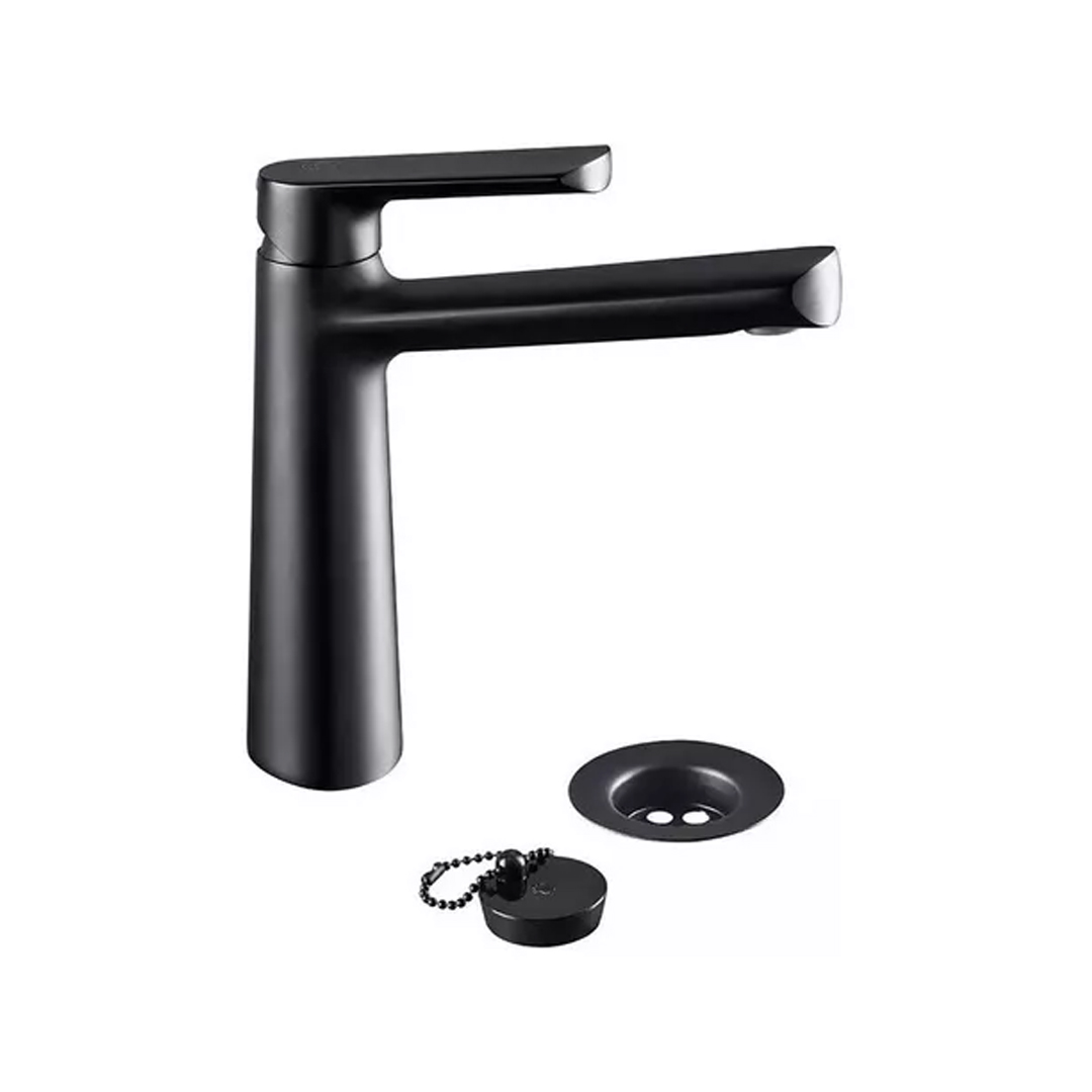 Grifería de baño FV Aromo 0181/D8 color negra mate