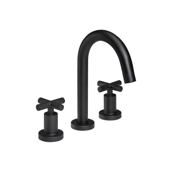 Griferia Peirano Black Velvet Lavatorio Mesada 60-190 Acabado Mate Color Negro
