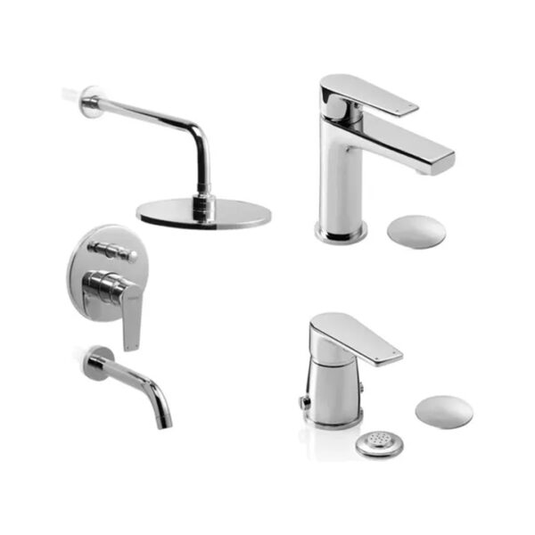 Griferia Monocomando Lavatorio Ducha Bidet Next Piazza Baño