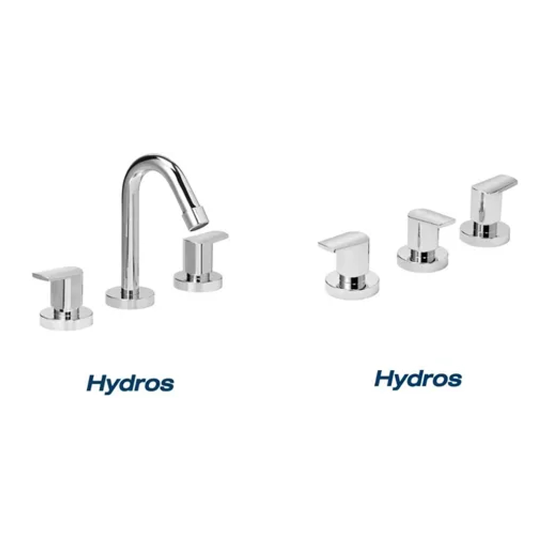 Griferia Lavatorio + Bidet Piazza Hydros Viva Cierre Ceramic