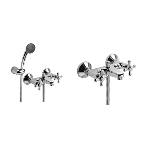 Griferia Baño Lavatorio + Bidet + Ducha Exterior Piazza Set - Imagen 2
