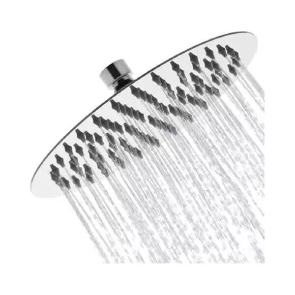 Flor De Ducha Redonda 30 Cm Baño Lluvia Brillante Plateado - Imagen 2