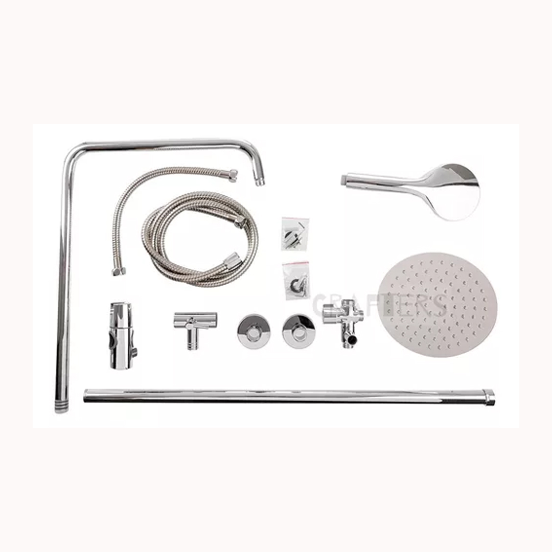 Peirano Columna de ducha exterior anticalcárea cromo - Imagen 2