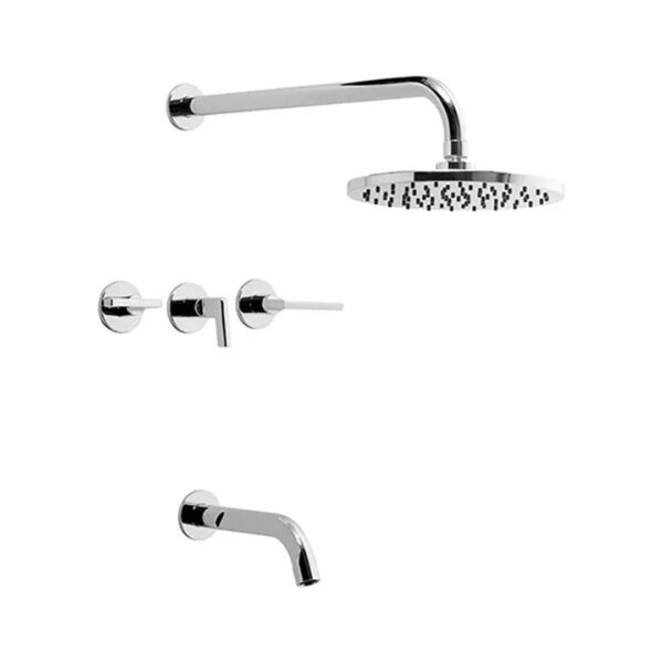 Fv Combo Kit Baño Arrayan H6 Lavatorio Bidet Ducha Ceramico - Imagen 2