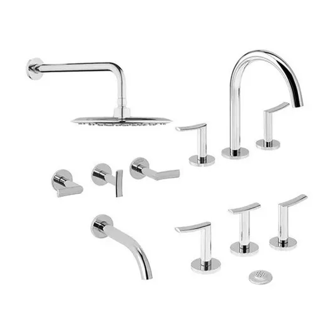 Griferia Combo Baño Completo Piazza Mind Cierre Ceramico