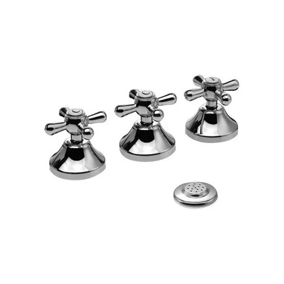 Griferia Baño Lavatorio + Bidet + Ducha Exterior Piazza Set - Imagen 4