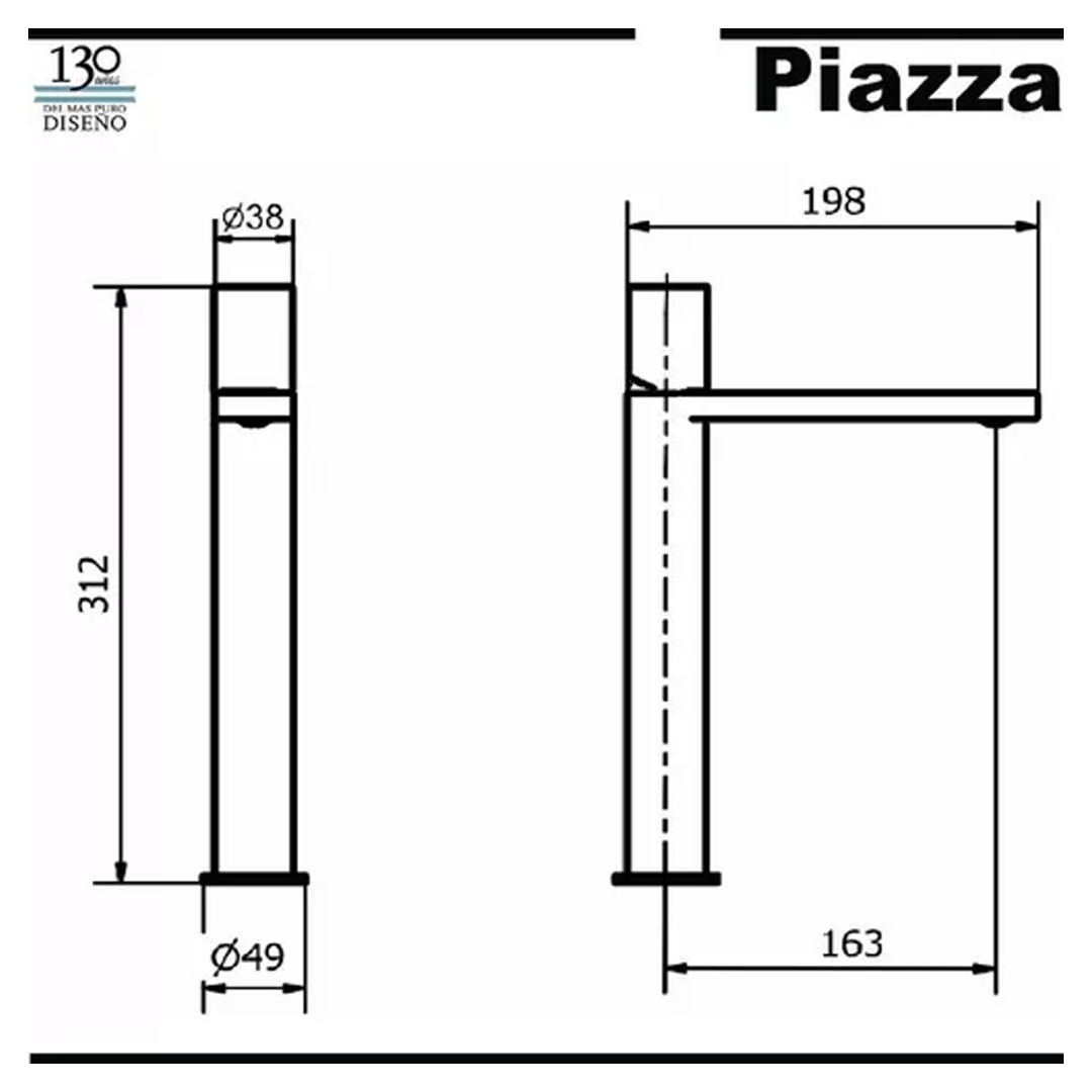 Piazza Lounge 10702NE Negro Mate - Imagen 3