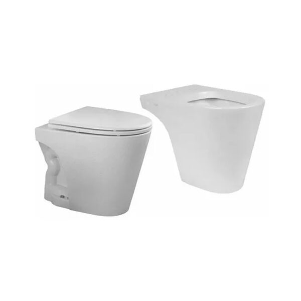 Inodoro Corto Ferrum Marina Y Bidet Ferrum Marina Sin Tapa