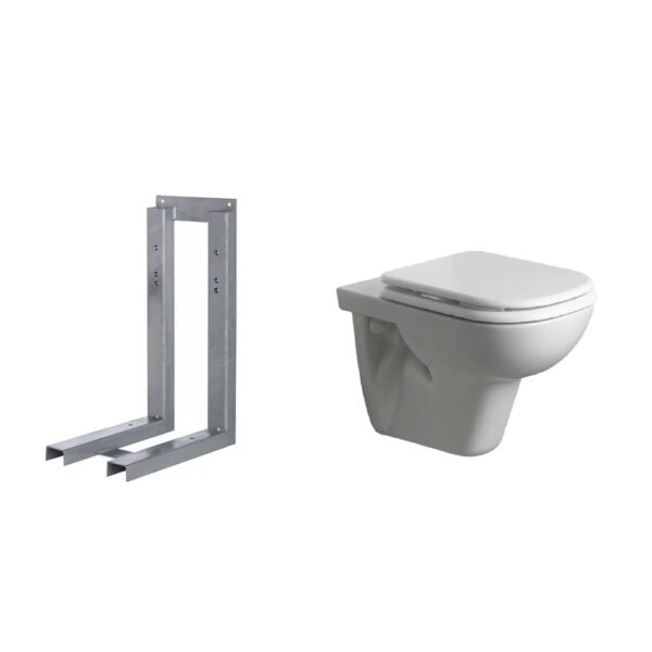 Ferrum Inodoro Para Colgar Bari Blanco + Soporte Ikpj Baño