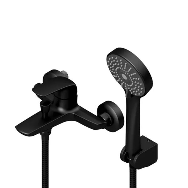Griferia Fv Bañera monocomando Epuyen Negro Mate 0310/l2 Ng