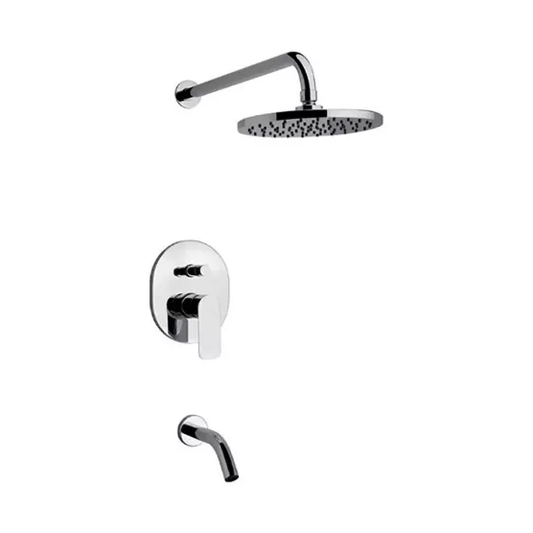 Griferia Monocomando Ducha Y Bañera Fv Coty Cromo 0106/d9 Cr