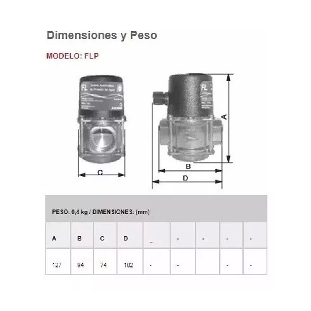 Control Automatico De Presion Para Bomba Rowa Flp Plastico - Imagen 2