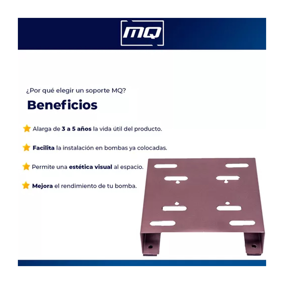 Soporte Bomba Presurizadora Generico Para Piso Mq Reforzado - Imagen 2