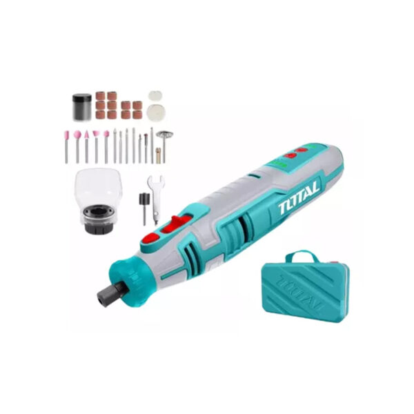 Kit Minitorno 8v + Caja Con 67 Accesorios Total Tmgli0801
