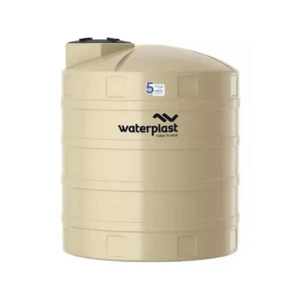Tanque de agua Waterplast Vertical Tricapa polietileno 5000L de 209 cm x 193 cm