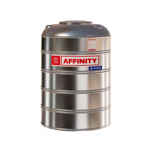 Tanque de agua Affinity Home vertical acero inoxidable 1000L de 141 cm x 97 cm
