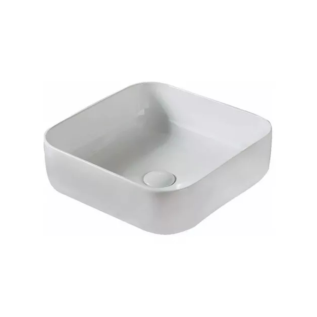 Bacha de apoyo Piazza A423 loza porcelana sanitaria baño acabado esmaltado color blanco