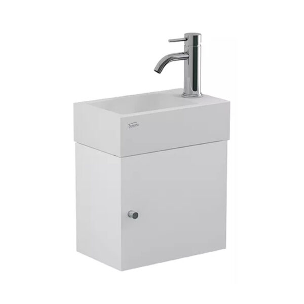 Vanitory + Bacha Mueble Baño Ferrum Armónica Toilette Blanco