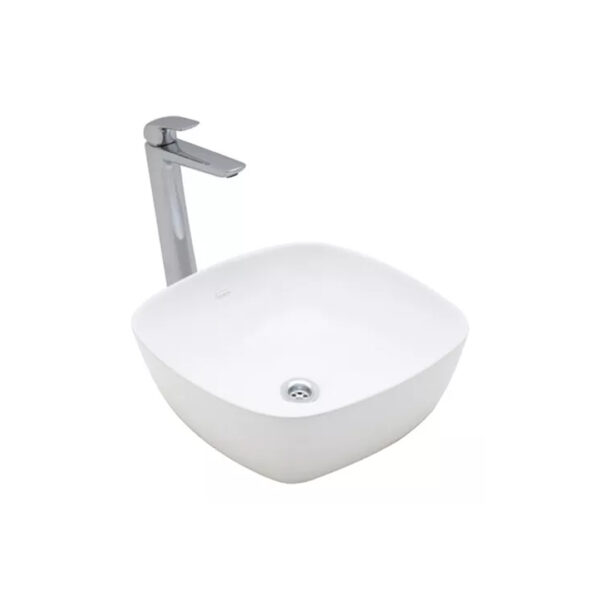 Bacha Cuadra Slim Tori Ferrum Blanco 40x40 Lk434