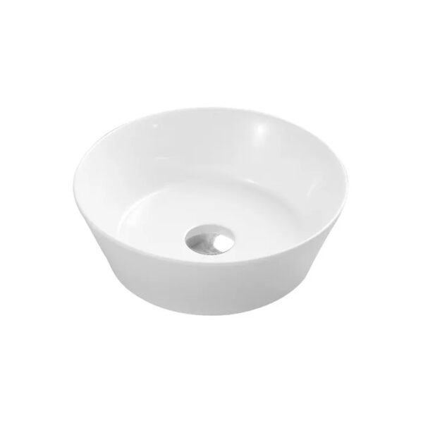 Bacha Apoyo Alta Moderna Baño Slim Loza 35cm Porcelana