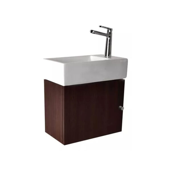 Bacha + Mueble Ferrum Lavatorio Toilette Grande - Wengue