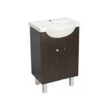 Vanitory Ferrum Venecia 48cm 2 puertas x4vs w7 con bacha 1 agujero color wengue