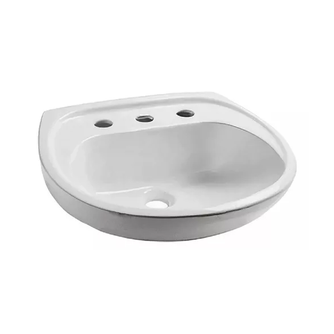 Bacha Lavatorio Ferrum Andina Lea3 Blanco Acabado Brillante