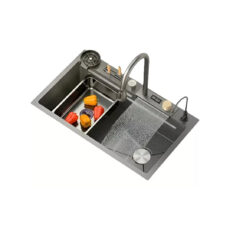 Bacha De Cocina Multifuncion Tabla Grifo Lava Copas Cascada
